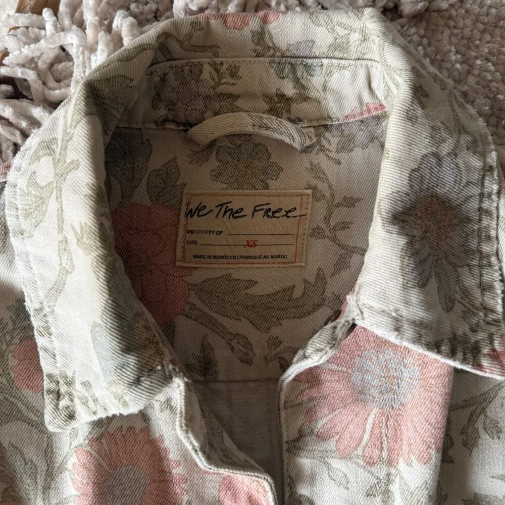 Free People Denim Jacket Size XS - Picture 4 of 5